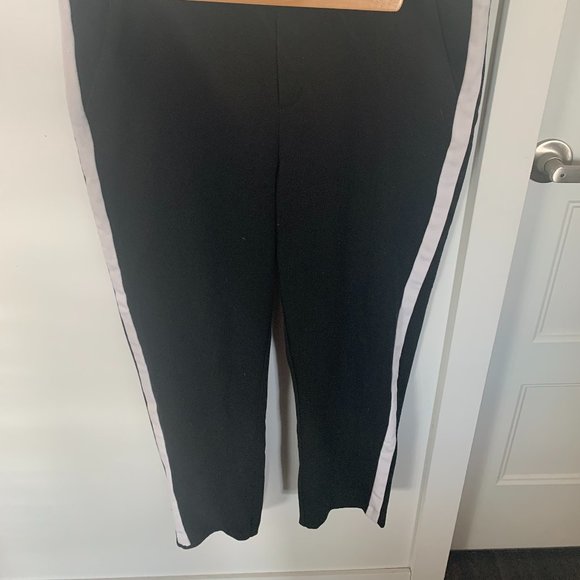 Zara black pants with white stripe - Picture 2 of 4